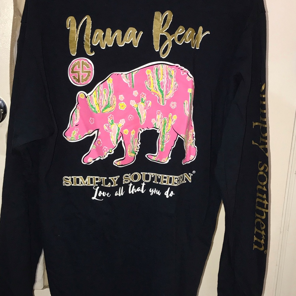 Simply Southern Navy Blue Long Sleeve Shirt